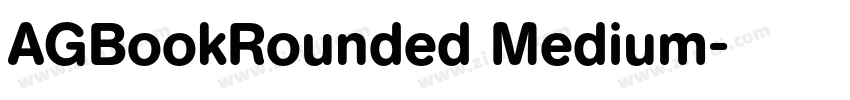 AGBookRounded Medium字体转换